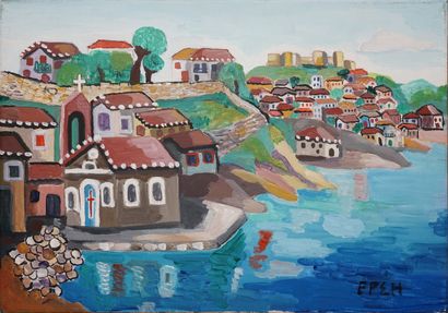 null HATZIMICHALI Ersi, 1921-2001

Island VII

acrylic on canvas

signed lower right,...