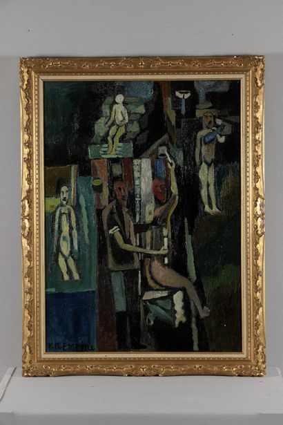 null KREMEGNE Pinchus, 1890-1981

L’académie de peinture, circa 1916

huile sur toile...