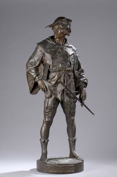 null PICAULT Émile Louis, 1833-1915

Escholier of the XIVth century

bronze with...