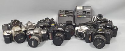 null Camera. Important set of about fifteen cameras, mostly Nikon (two Pentax and...