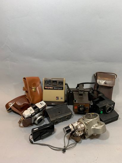 null Camera. Set of six miscellaneous cameras and one camera: one Emel camera with...