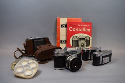 null Camera. Zeiss Ikon set.

Zeiss Ikon Contaflex S Matic camera with Carl Zeiss...