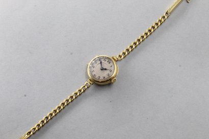 Ladies' wristwatch in 18k (750) yellow gold,...