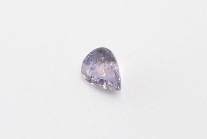 null Lavender pear sapphire on paper. 

Accompanied by a GIA certificate indicating...
