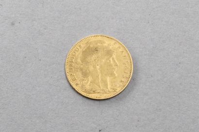 null Pièce en or de 10 Francs au Coq 1906

TB. 

Poids : 3.22 g.