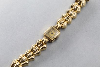 Montre bracelet de dame en or jaune 18k (750),...