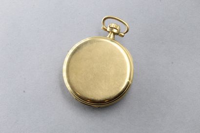 null ZENITH

Pocket watch in 18k (750) yellow gold, dial with cream guilloché background,

Arabic...