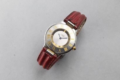 CARTIER (Must of) 
Men's wristwatch, round...