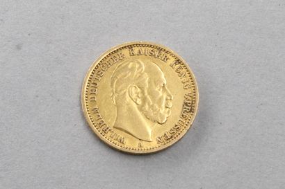 Gold coin of 20 Mark Wilhelm I (1875 A) 
TTB....