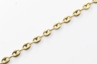null Yellow gold bracelet with coffee beans

Wrist size : 19.5 cm. - Weight : 6.02...