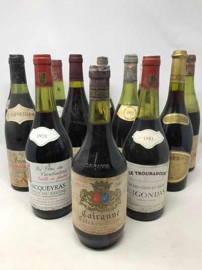 null 12 bottles CÔTES-DU-RHONE & BEAUJOLAIS