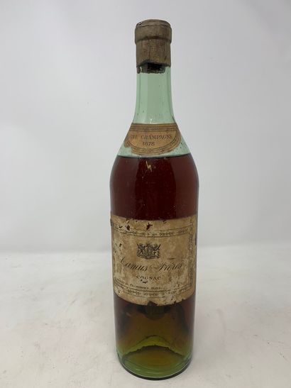 null 
CAMUS Frères, Cognac, fine champagne 1878, niveau (à la limite de l'étiquette...