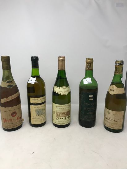 null 5 bouteilles VINS BLANCS DIVERS (Montlouis, Bordeaux)