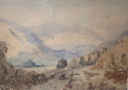 null CRAPELET Louis-Amable (1822-1867)

Landscape of the Atlas

Watercolor on paper

Signed...