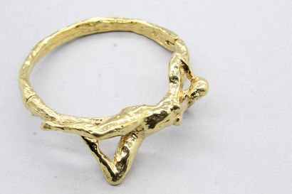 null Michel AUDIARD

Bracelet articulé en bronze à cire perdue doré orné d'une femme...