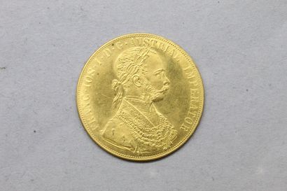 null Pièce de 4 Ducats en or jaune, 1915. 

Autriche, François-Joseph Ier (1848-1916)

Poids...