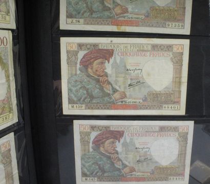 null 
Album de 98 billets de banque France et monde dont :




- France : 50 F Jacques...
