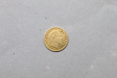 Pièce en or de 10 francs Napoléon III tête...