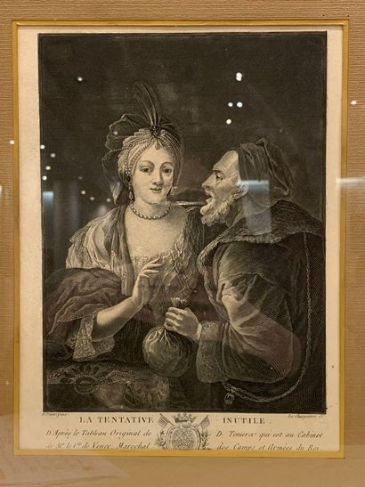 null D'après David Teniers

La tentative inutile 

Gravée par Le Charpentier.

A...