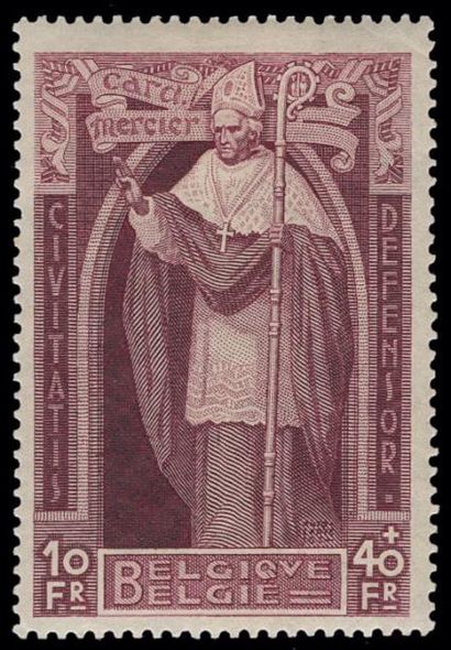 BELGIQUE N° 342/350 **, Cardinal MERCIER