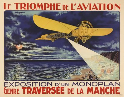  DETERSANNES Georges (d'après) 
Affiche publicitaire 1967 Triomphe de l'aviation...