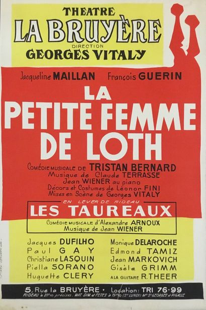 null Poster of show 

Theater La bruyère Georges Vitaly "the small woman of Loth"...