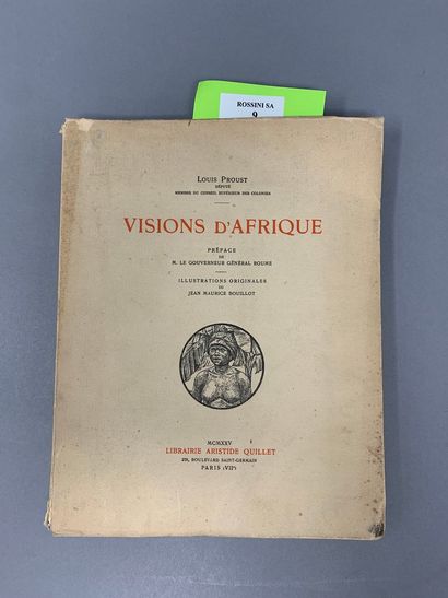 PROUST Louis - Visions d'Afrique, Librairie...
