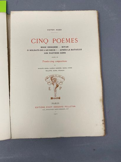 null HUGO Victor

Cinq poèmes, ornés de trente-cinq compositions (A. Rodin, E. Carrière,...