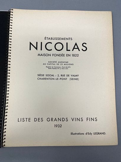 null VIN NICOLAS

15 catalogues : "listes des grands vins"

-1949- ill. Dignimont...
