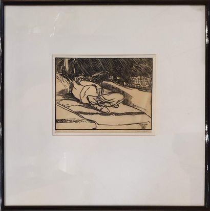 null DAGLIS Ch. (XX-XXIth)

Man lying down, Paris 1971

Engraving signed lower right...
