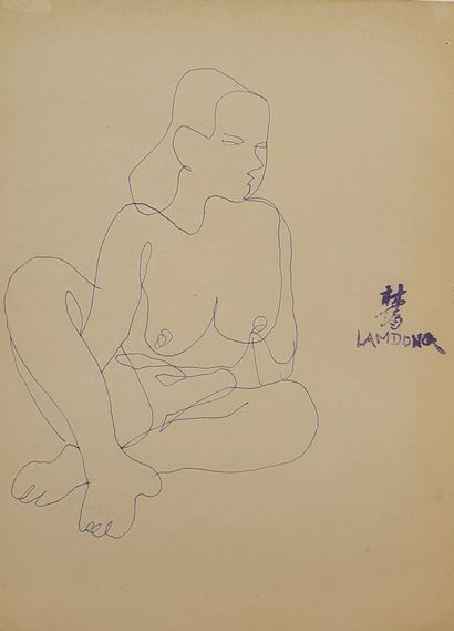 null LAM-DONG (1920-1987) 

Etudes de nus

Quatre dessins à l'encre noire, brune...
