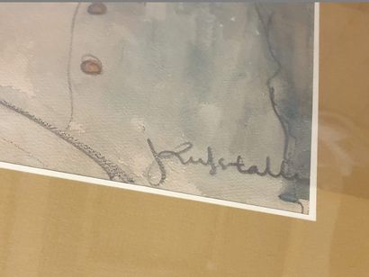null KUFSTALLER (XIX-XXème)

Homme aux lunettes

Aquarelle sur papier signé en bas...