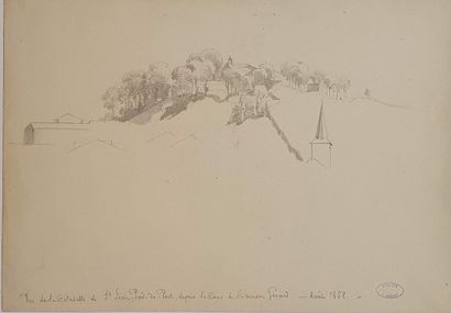 null HEBERT Jules (1812-1897)

Paysage de montagne - Vue de la citadelle de Saint...