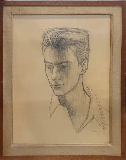 null MACAVOY Edouard Georges (1905-1991)

Portrait de Michel Bastara à 18 ans, 1954

crayon...