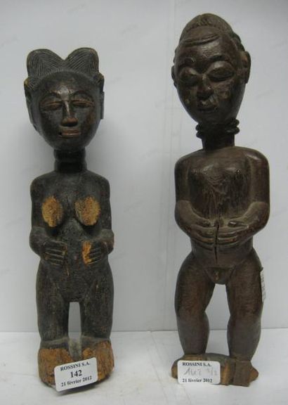 null Deux sculptures africaines Couple (en l'état)