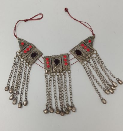 Berber silver-plated metal set composed of...