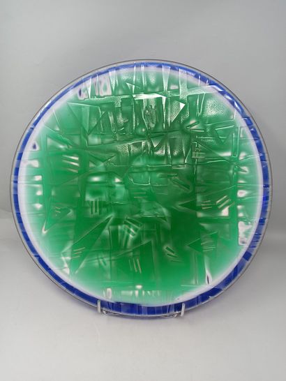 null Catherine ZORITCHAK (1947)

Large circular dish in glass paste with abstract...