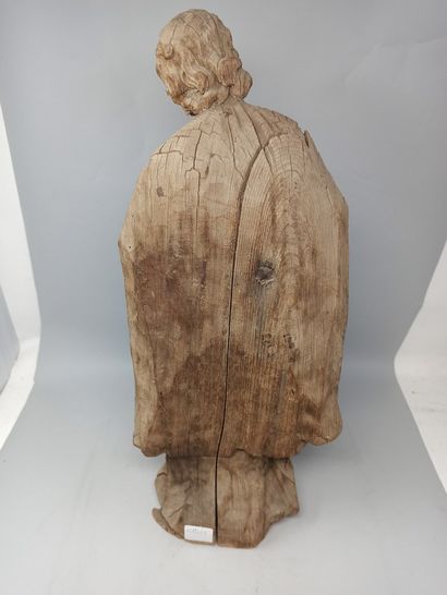 null Wooden sculpture in the round representing a saint.

18th - 19th century

H....