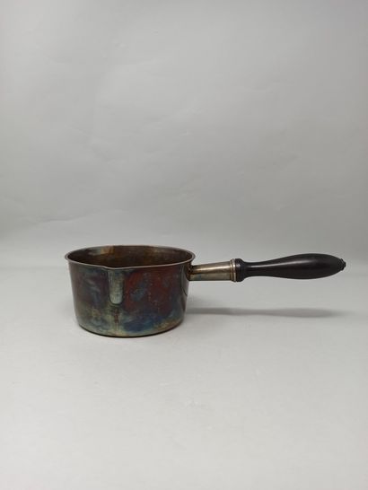 Saucepan with spout in silver (925) Minerve...