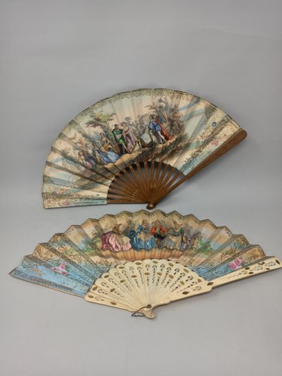 Two fans, circa 1850

*One, the double sheet...
