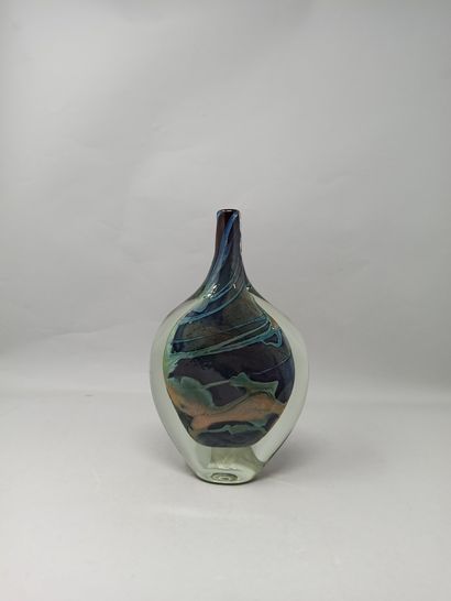 NOVARO,

Small vase with flattened body out...