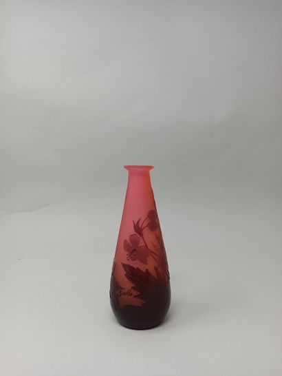 null GALLÉ (Dans le goût)

Vase de forme balustre à petit col plat

Épreuve en verre...