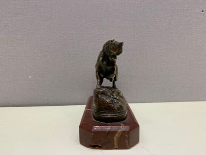 null MOIGNIEZ Jules, 1835-1894

Bouledogue devant une grenouille

groupe en bronze...