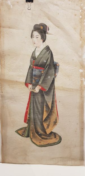 null JAPON XIXème

Paire d'aquarelles : 



Jeune femme en hiver, 

Auarelle sur...