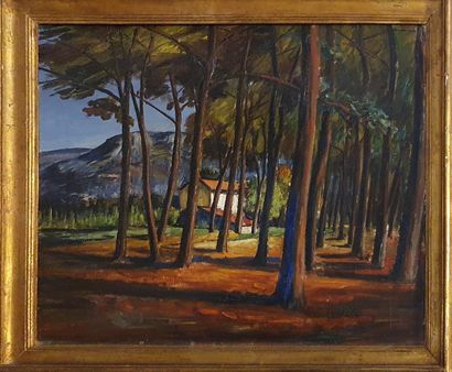 null MOROS Olive (XX-XXI)

The house in the pine forest 

Oil on canvas signed lower...