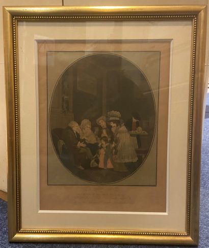 null Lot including :

- Framed piece, ethnic objects 

- Engraving after Daumier

-...