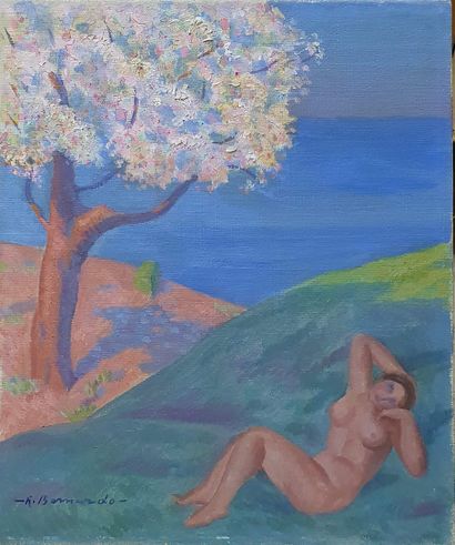 null MODERN SCHOOL 

Nude by the sea,

oil on canvas, apocryphal inscription on the...