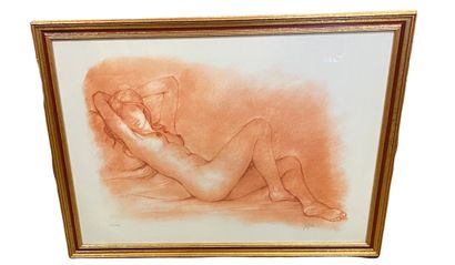 null Lot: 

- Maternity after Picasso, reporduction 46.5 x 35.5 cm

- M. Gourlier,...
