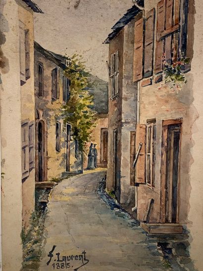 null LAURENT F (XIX-XX)





Village Street in the Mountains, 1883

watercolor on...