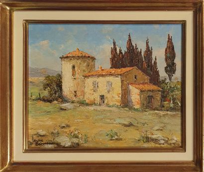 null BERONNEAU André (1886-1973)

Provencal farmhouse near Gassin,

oil on canvas,...